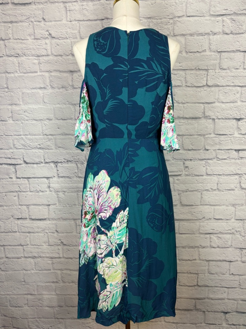 Anthropologie Elias Cold Shoulder Floral Dress size 6 - Picture 8 of 10